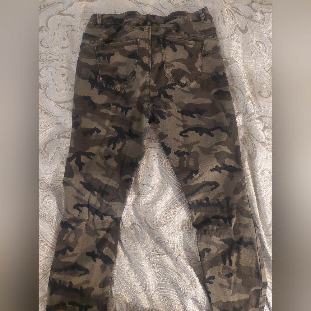 Joe Boxer Skinny Jeans Brown Black Camouflage